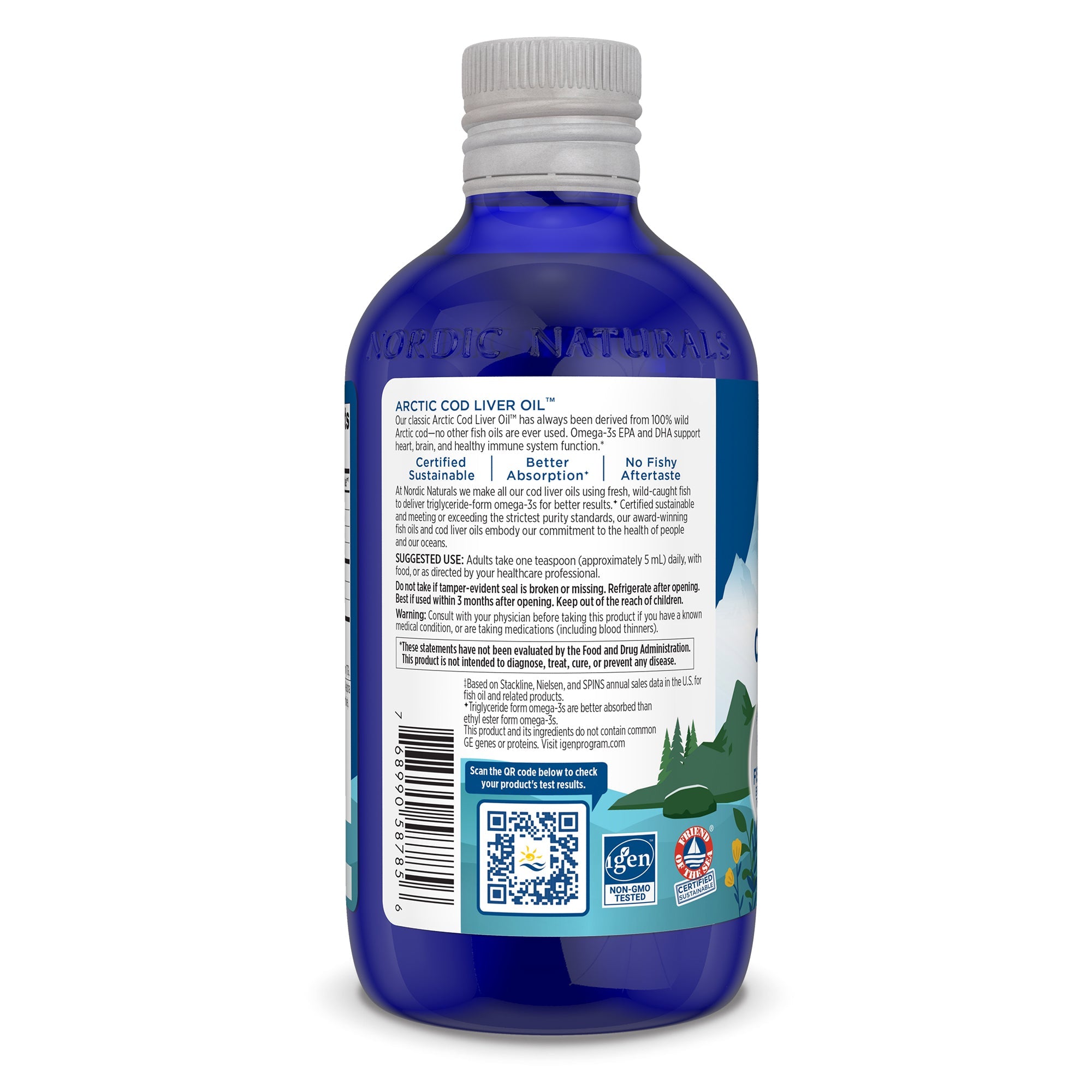 Nordic Naturals Cod Liver Oil Lemon 237ml - JING Organics