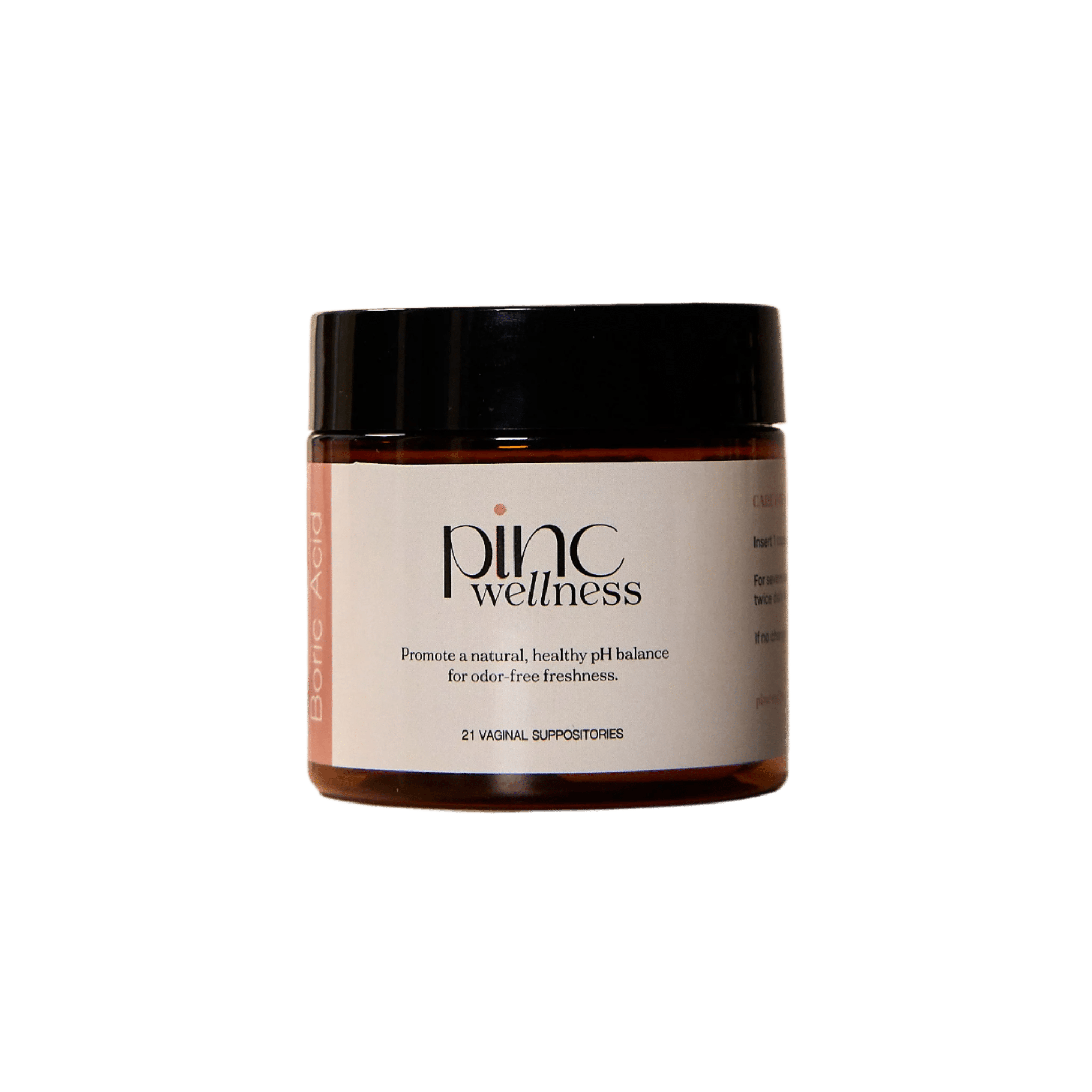 Pinc Wellness Rebalance Boric Acid Suppository 21 Capsules - JING Organics