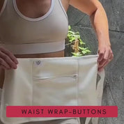 A Better 1 Piece Waist Wrap Organic Cotton Castor Oil Pack - Buttons