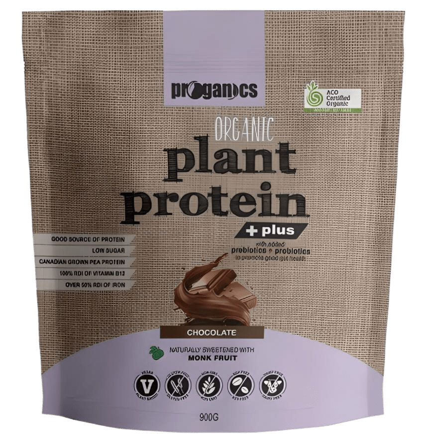Proganics Plant Protein Plus Chocolate 900g - JING Organics