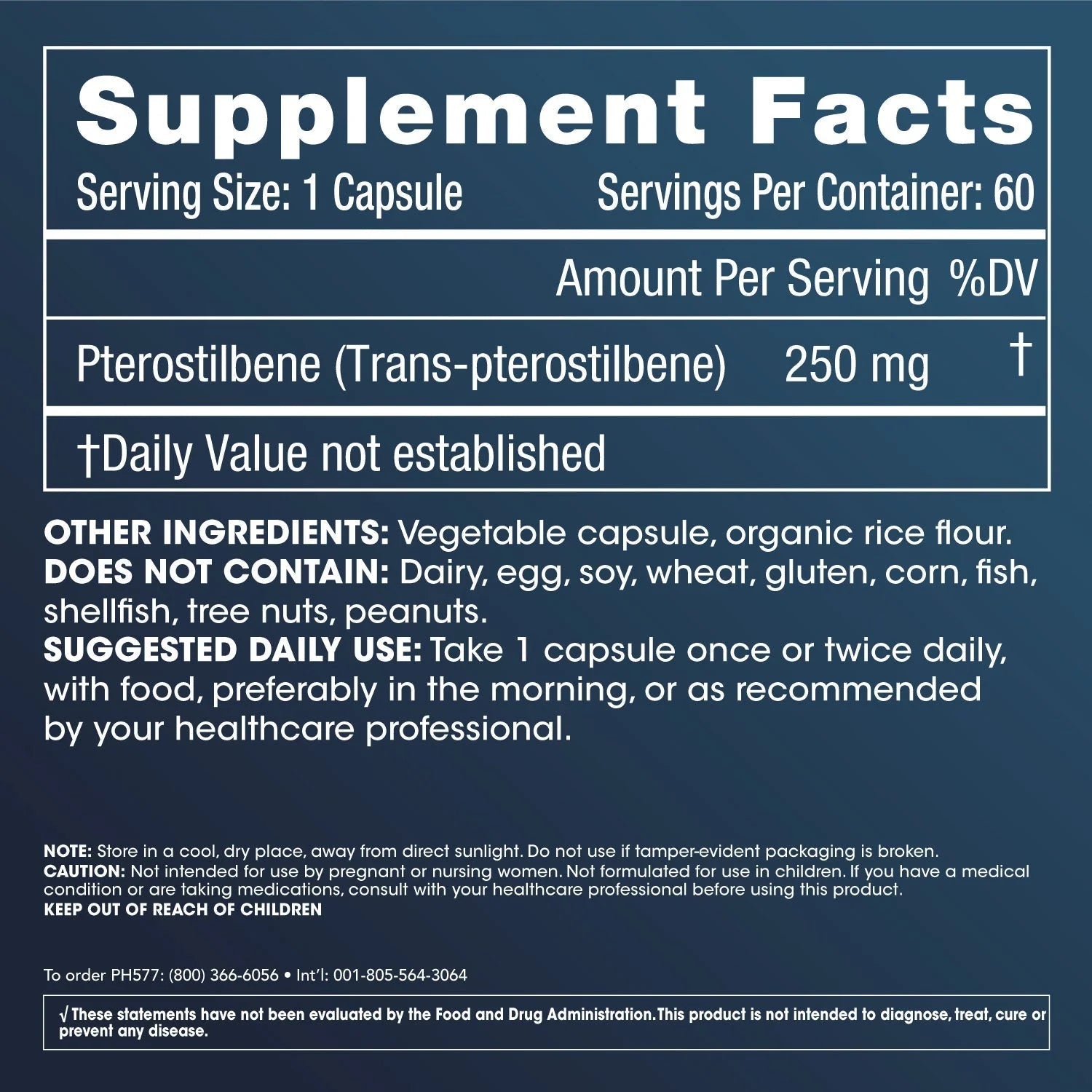 Prohealth Pterostilbene Pro 250 60 capsules 250mg - JING