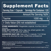 Prohealth Pure Taurine 1000mg 120 Capsules - JING