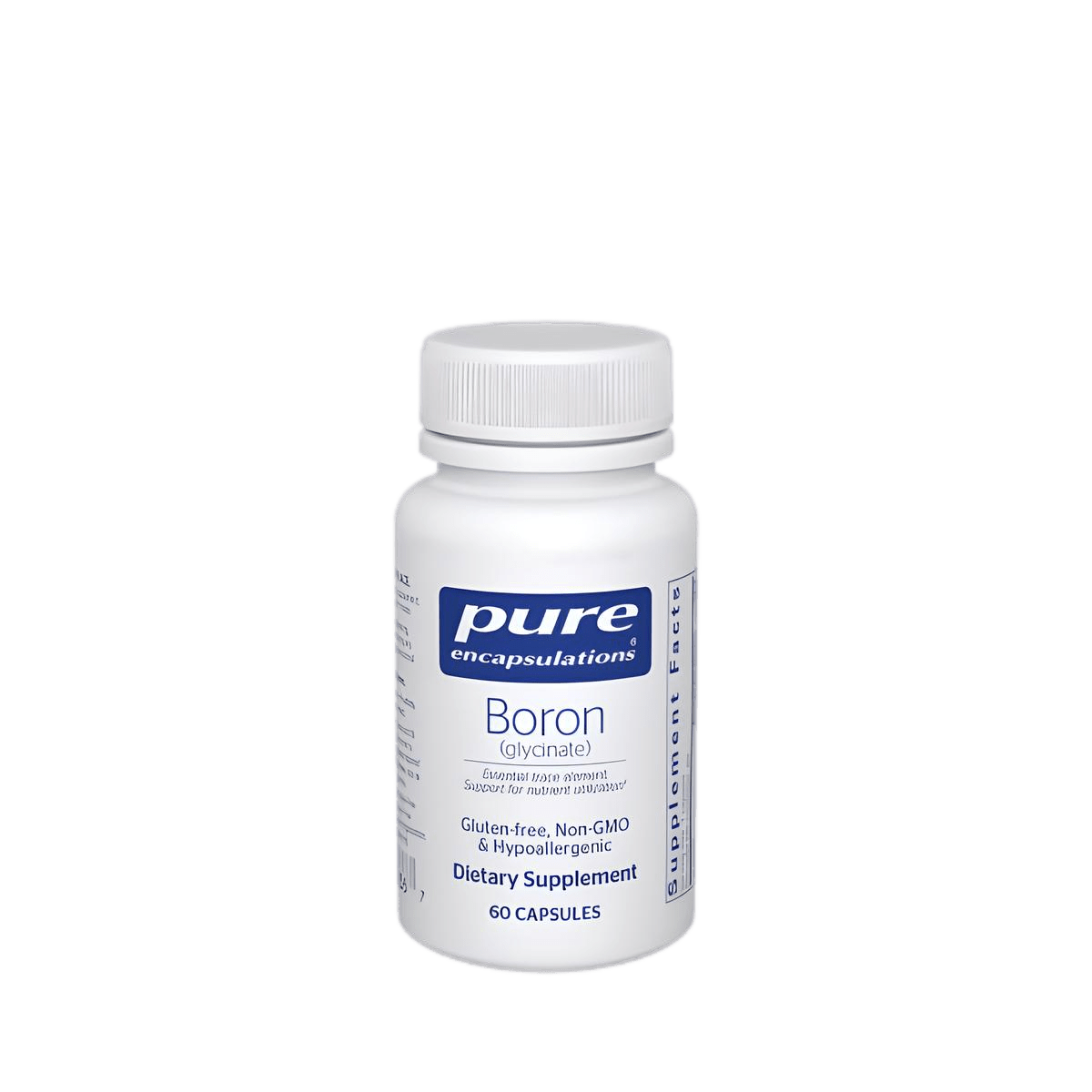 Pure Encapsulations Boron Glycinate 60 Capsules - JING Organics