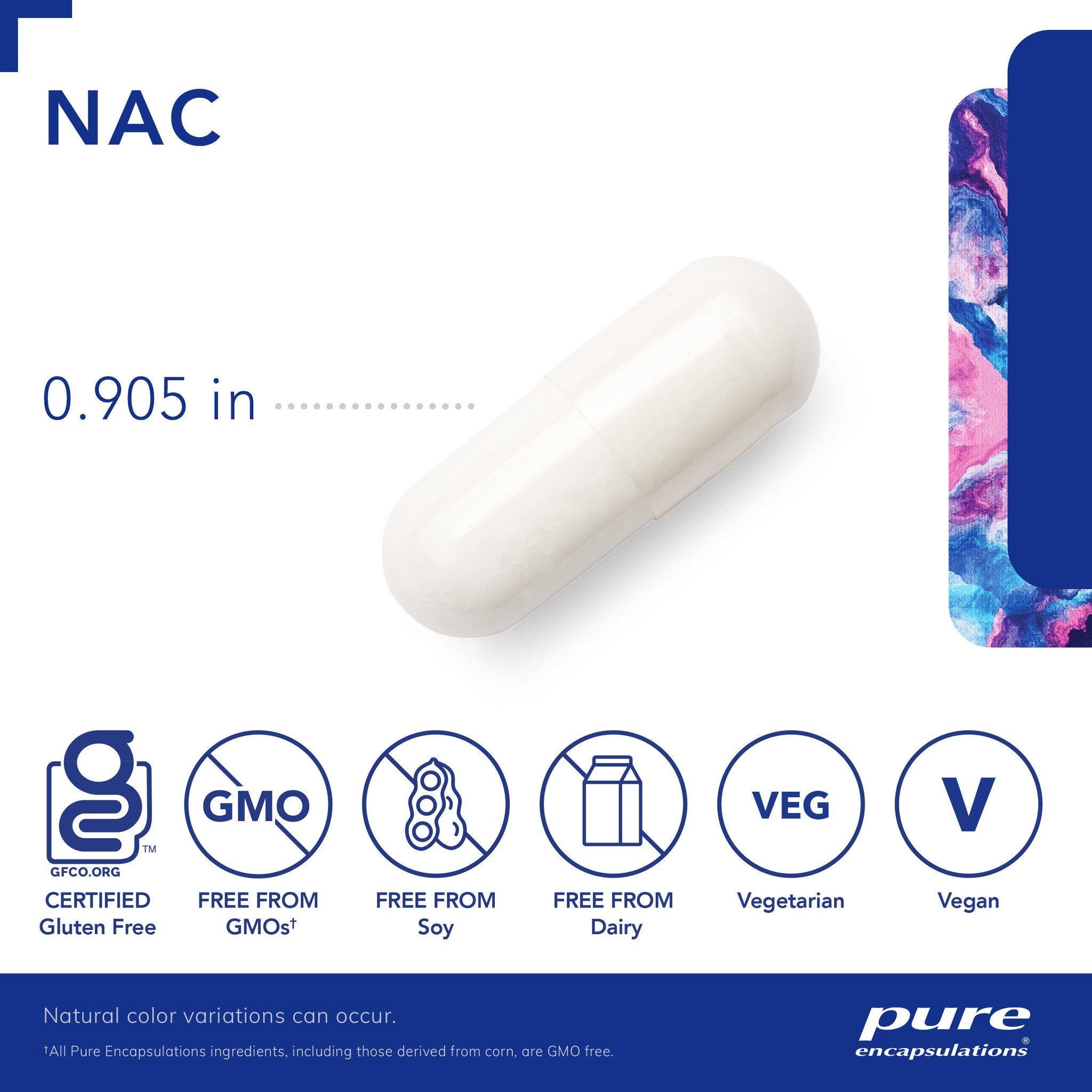 Pure Encapsulations NAC 900mg 120 Capsules - JING