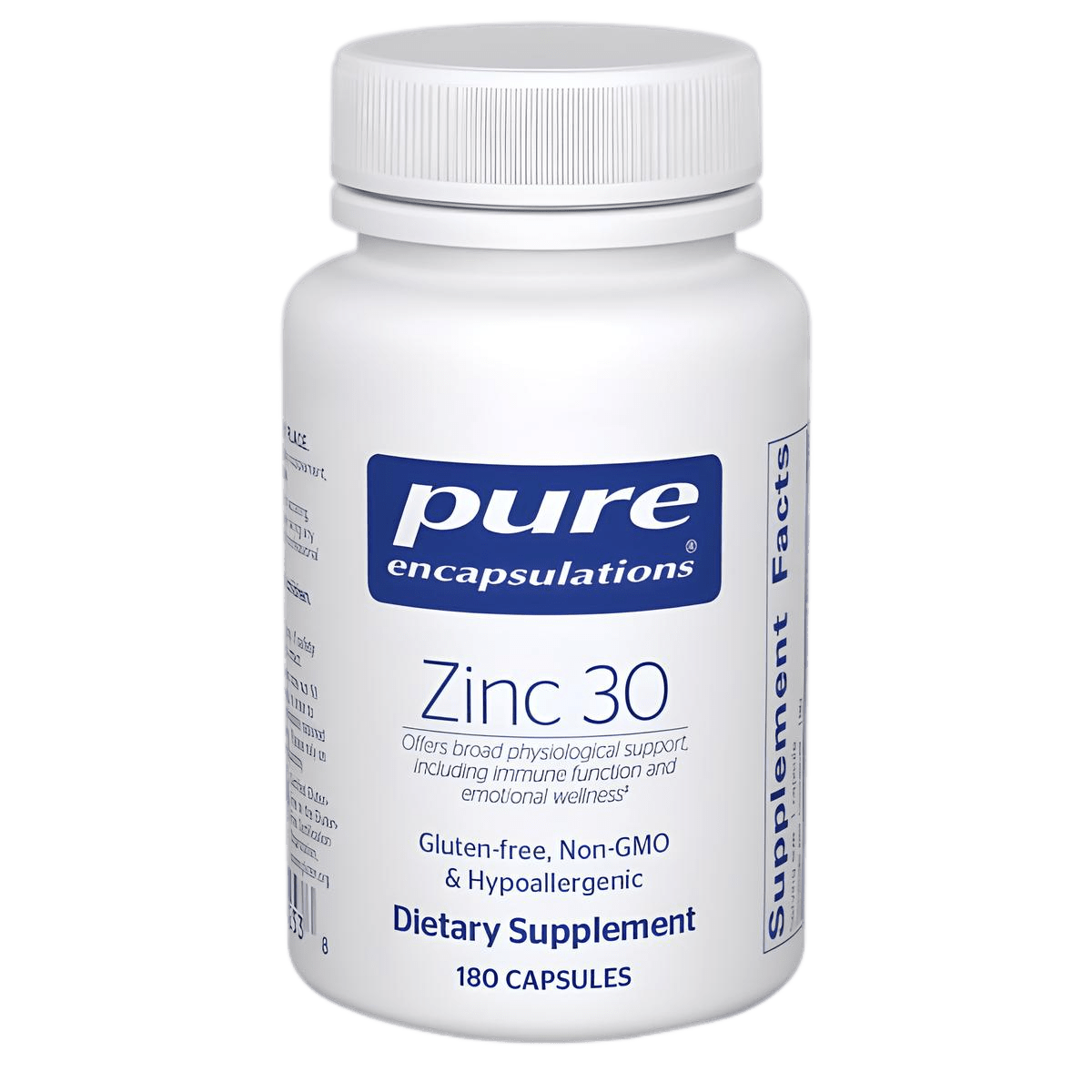 Pure Encapsulations Zinc 30 180 Capsules - JING Organics
