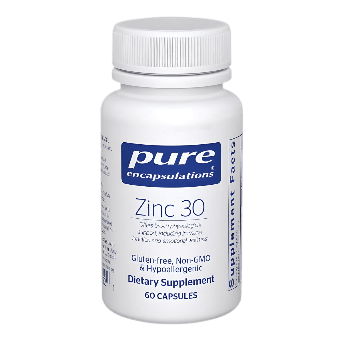 Pure Encapsulations Zinc 30 60 Capsules - JING Organics