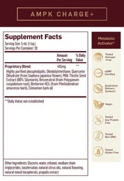 Quicksilver Scientific Liposomal AMPK Charge+ 100ml - JING Organics