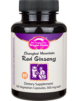 Dragon Herbs Organic Changbai Mountain Red Ginseng Extract 100 capsules