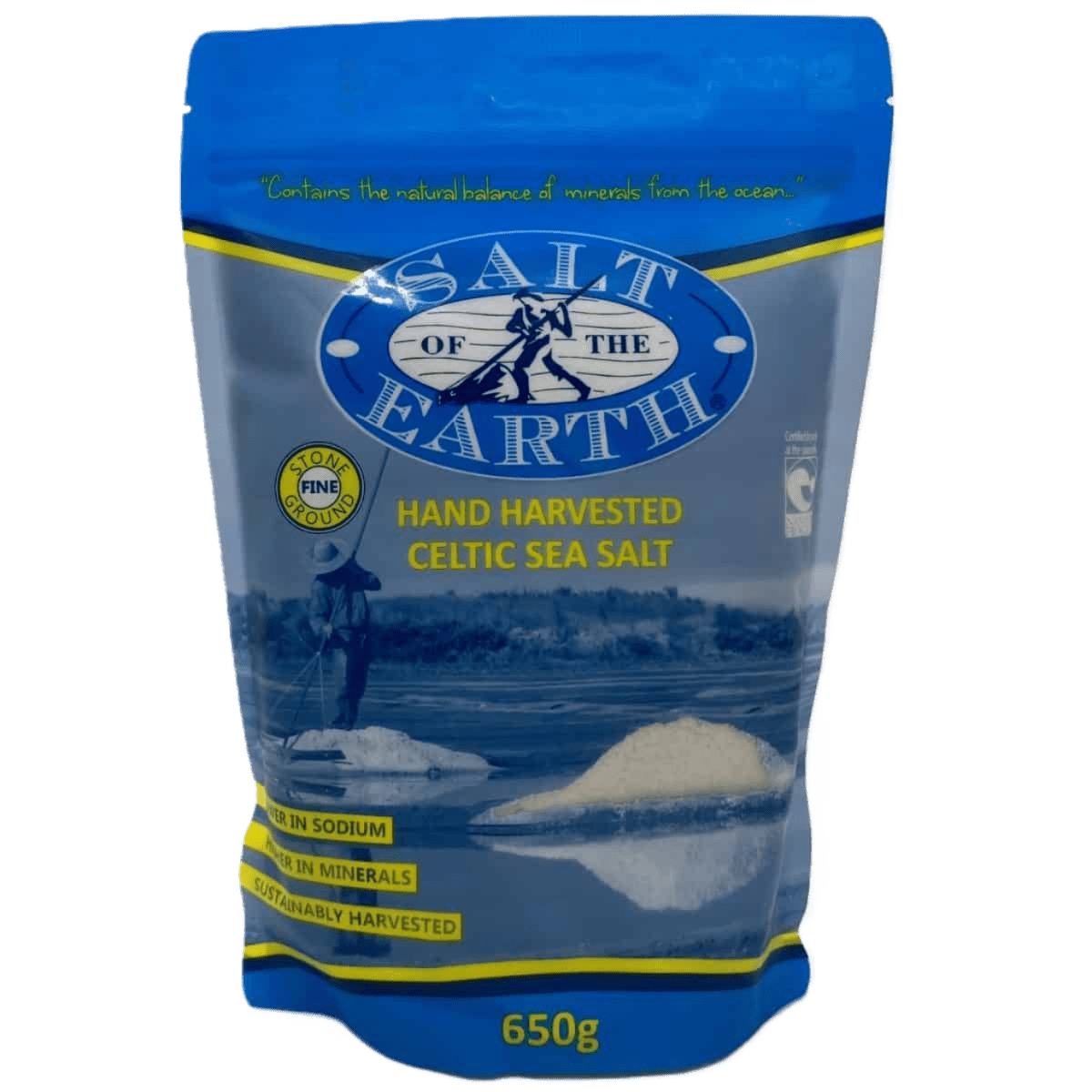 Salt of the Earth Fine Celtic Sea Salt 650g - JING Organics