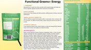 Savvy Greens+ Energy Powder 100g - JING Organics
