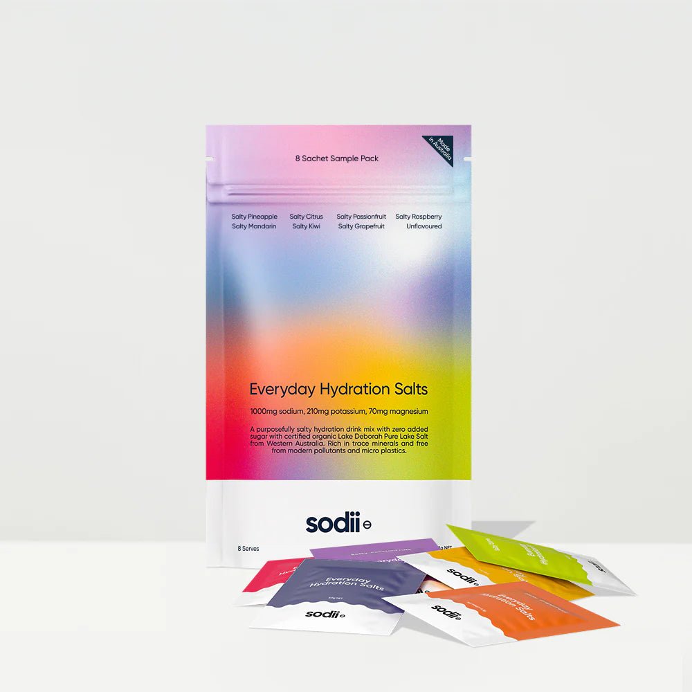 Sodii Everyday Hydration Salts 8 Sachet Sample Pack - JING