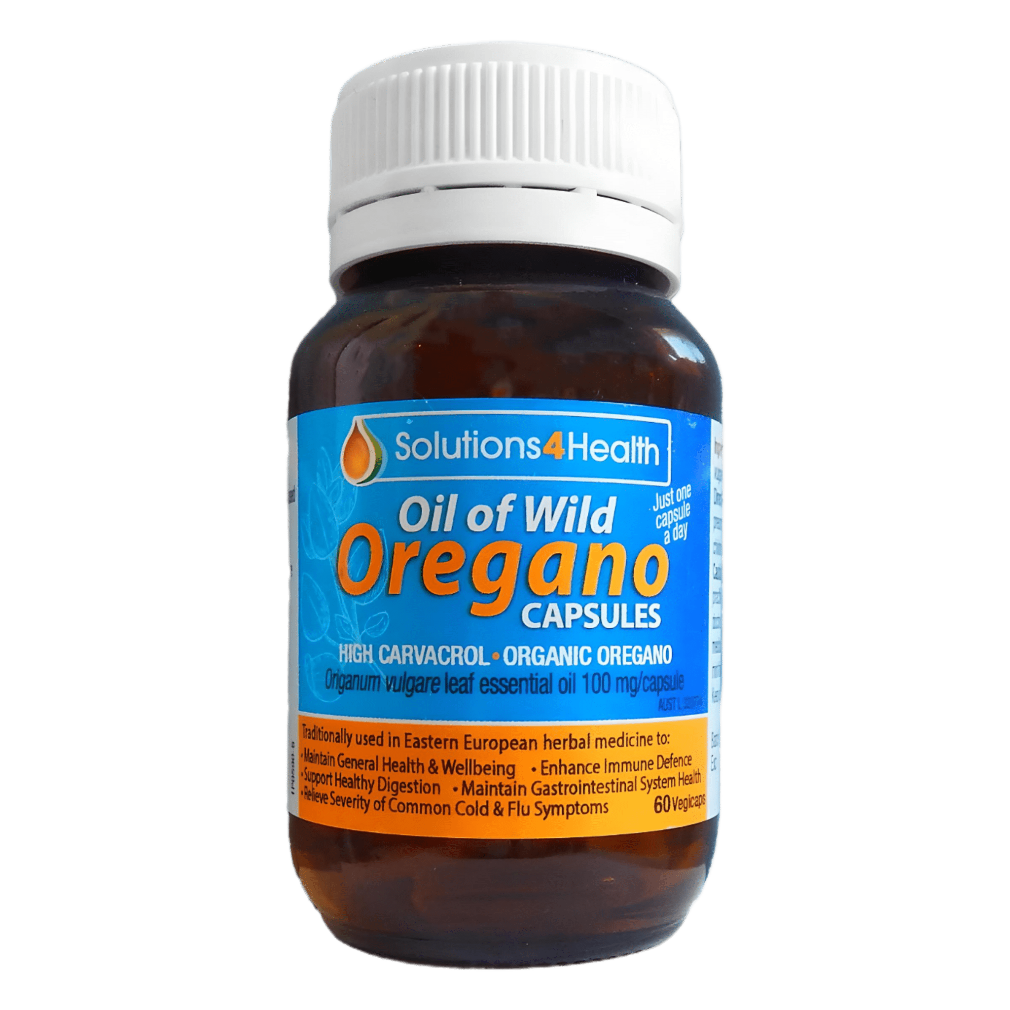 Solutions 4 Health Oil of Wild Oregano 60 Capsules - JING Organics