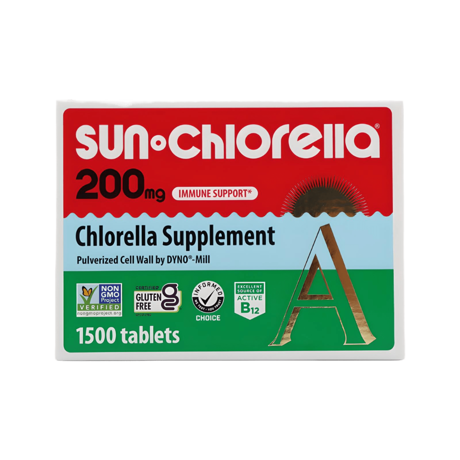 Sun Chlorella 200mg 1500 Tablets - JING Organics