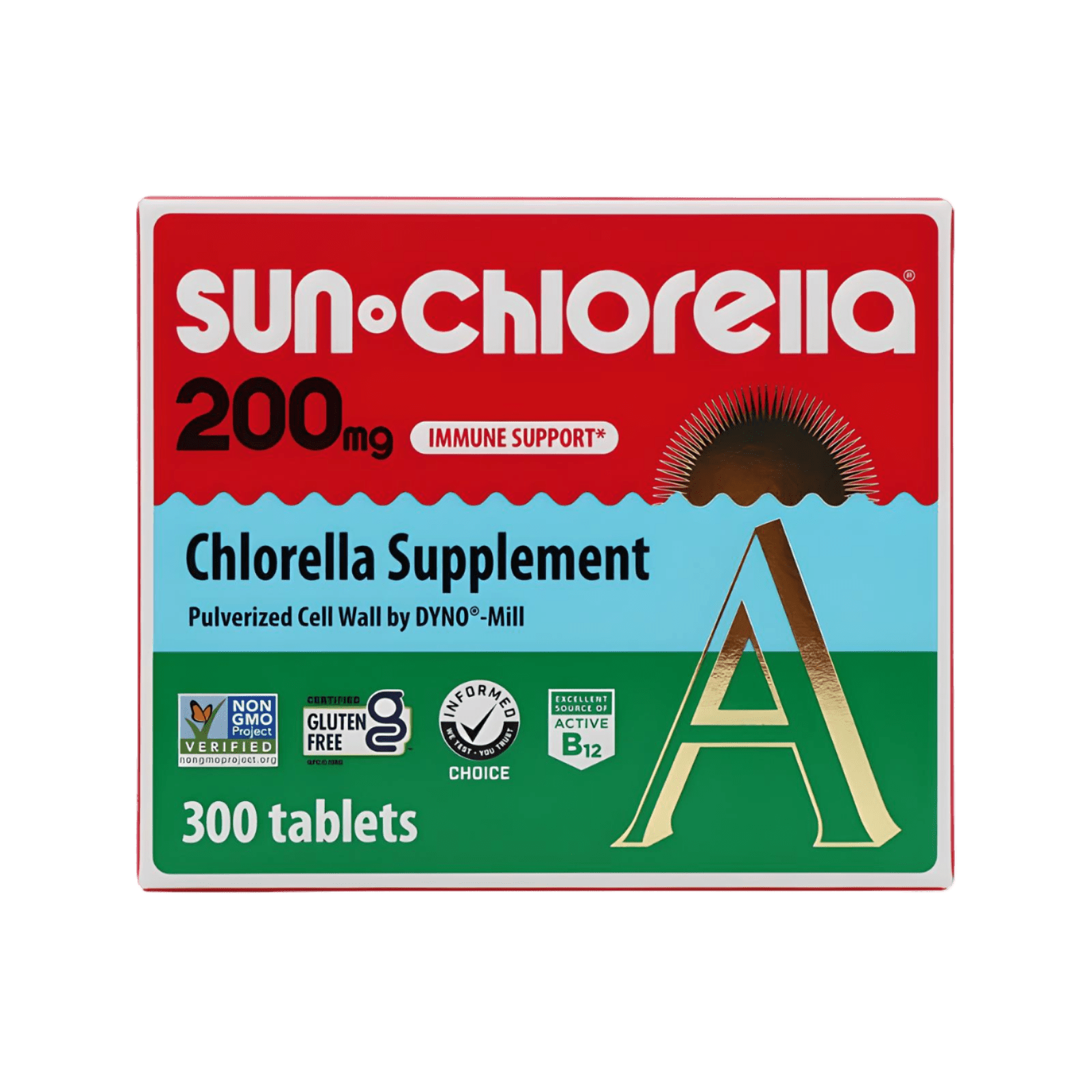 Sun Chlorella 200mg 300 Tablets - JING Organics