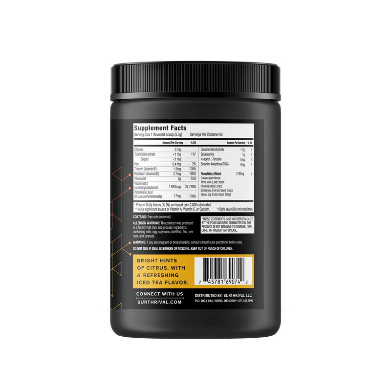 Surthrival Biamatrix Pre - Workout Powder 318g - JING Organics
