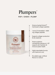 The Beauty Chef Plumpers Collagen Chewables Chocolate 75 Chewables - JING