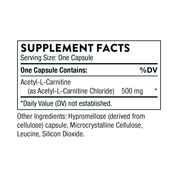 Thorne Acetyl - L - Carnitine 60 Capsules - JING Organics