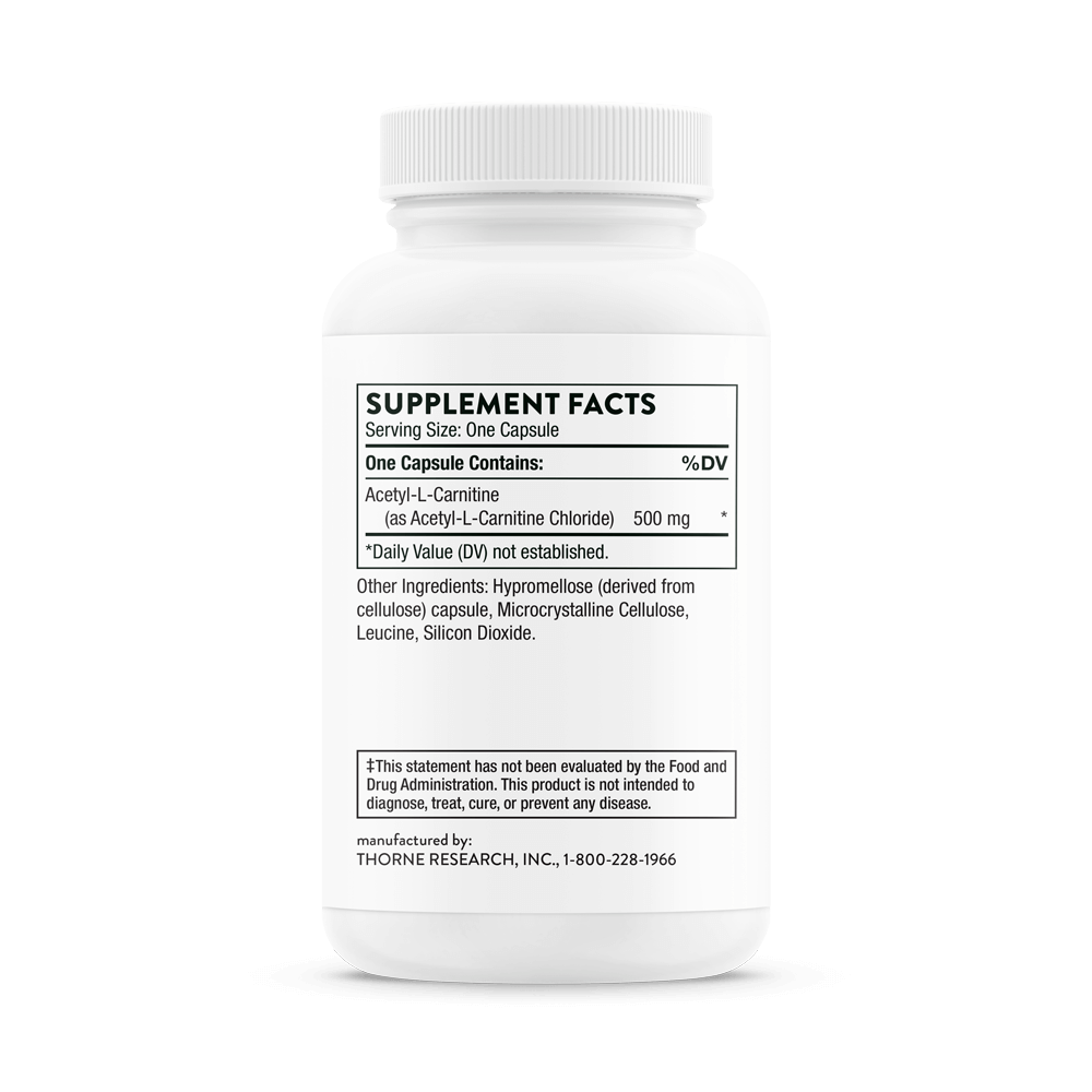 Thorne Acetyl - L - Carnitine 60 Capsules - JING Organics
