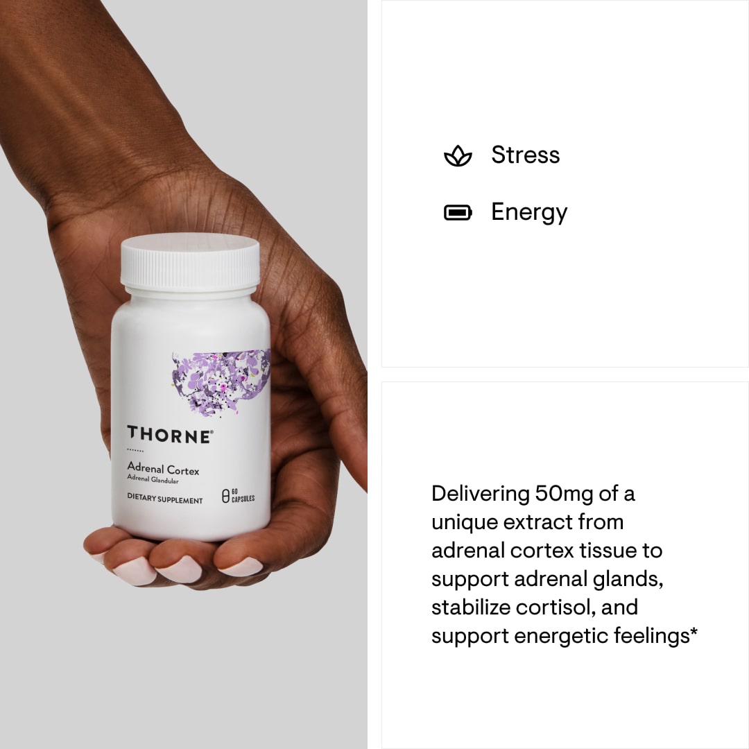 Thorne Adrenal Cortex 60 Capsules - JING Organics