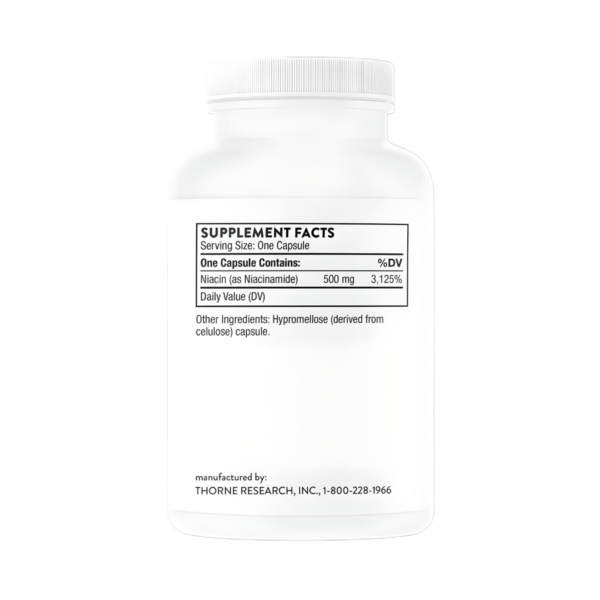 Thorne Niacinamide 180 Capsules - JING Organics
