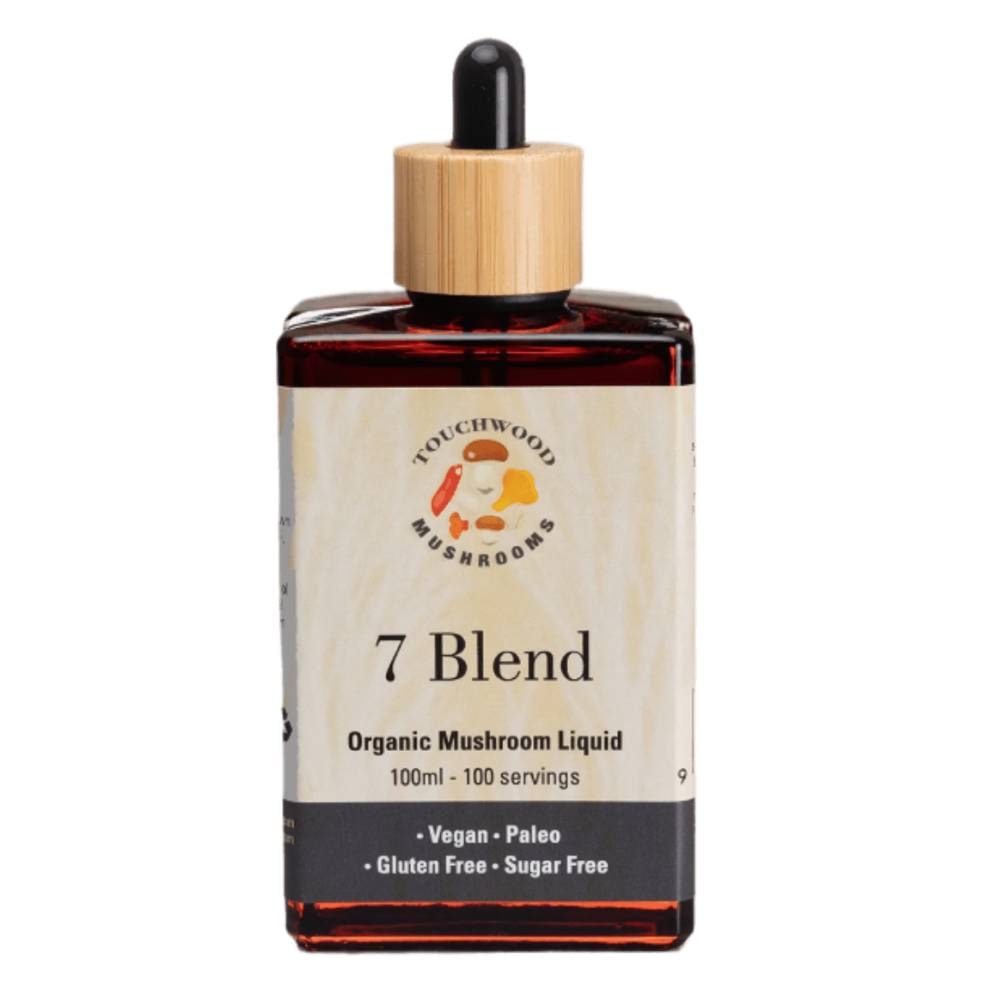 Touchwood Mushrooms Organic 7 Blend 100ml - JING Organics