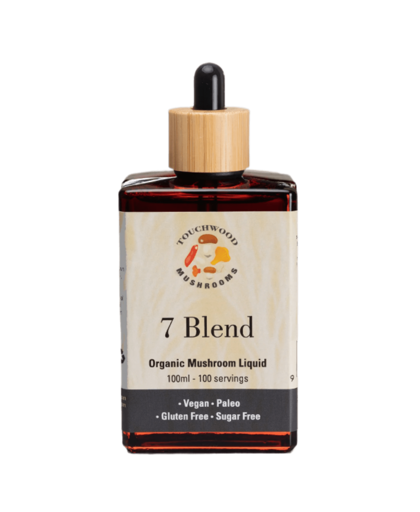 Touchwood Mushrooms Organic 7 Blend 100ml - JING Organics