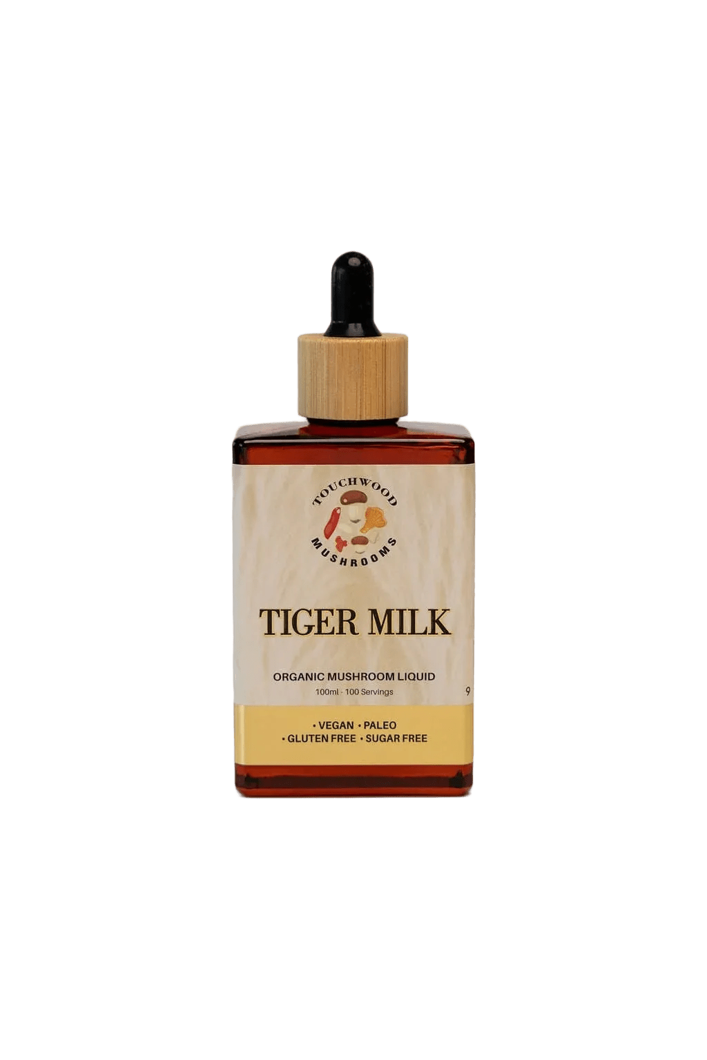 Touchwood Mushrooms Organic Tiger Milk 100mL - JING