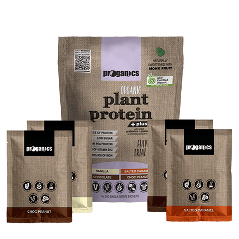 Proganics Plant Protein Plus Trial Pack 4 x 30g