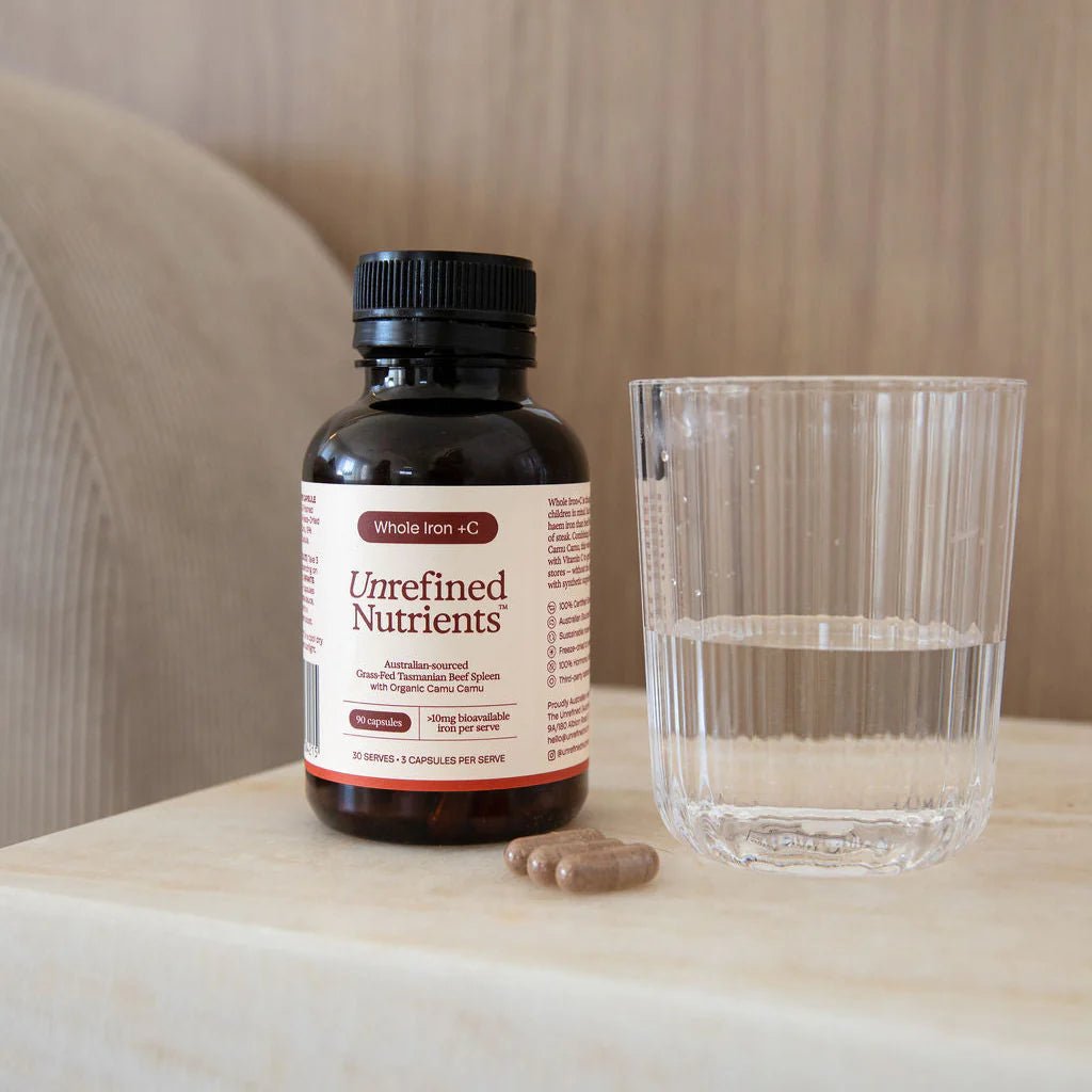 Unrefined Nutrients Whole Iron + C 90 Capsules - JING