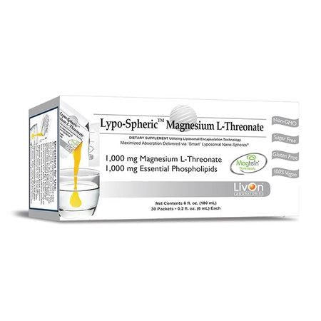 LivOn Lypo-Spheric Magnesium L-Threonate Box of 30