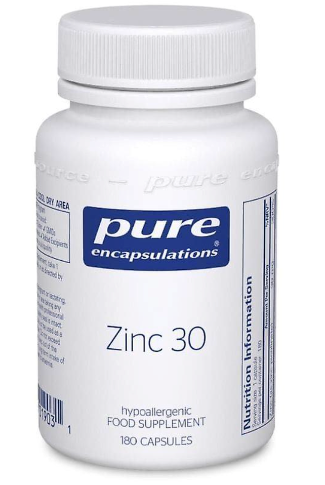 Pure Encapsulations Zinc 30 180 Cápsulas