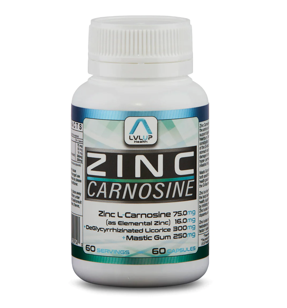LVLUP Health Zinc Carnosine 60 Capsules