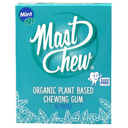 Mast Chew Chicles Orgánicos a Base de Plantas Menta 16 piezas