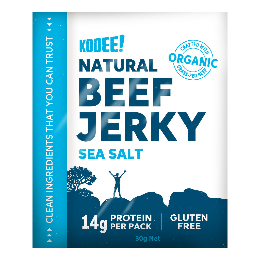 Kooee Grass-Fed Beef Jerky Classic Sea Salt 30g