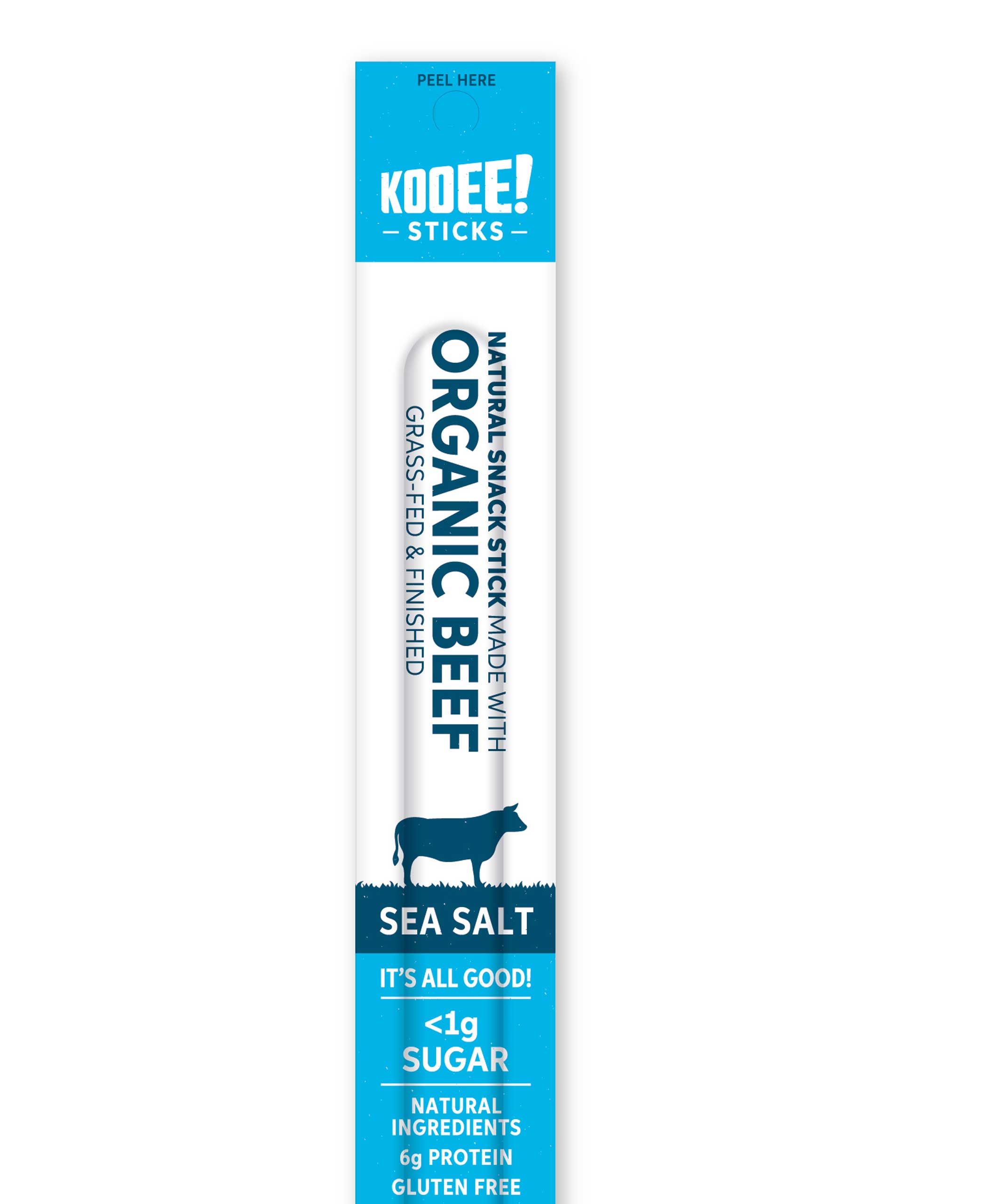 Kooee Grass-Fed Beef Snack Stick Sea Salt 25g