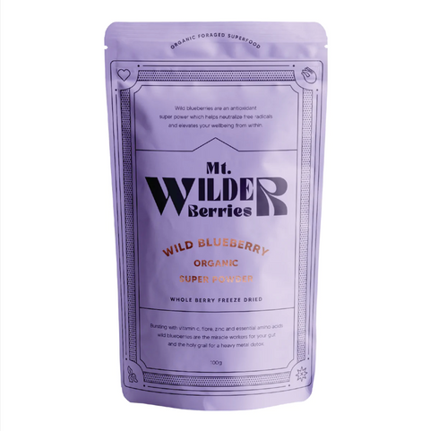 Mt. Wilder Berries Organic Wild Blueberry Powder 100g