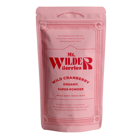 Mt. Wilder Berries Organic Wild Cranberry Powder 100g