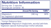 Pure Encapsulations Magnesium Glycinate 90 Capsules