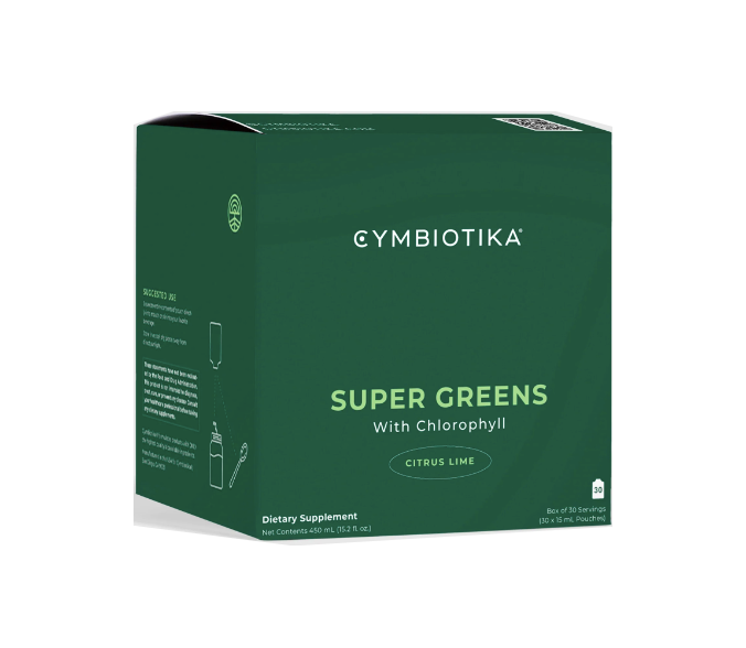 Cymbiotika Super Greens caja de 30 sobres