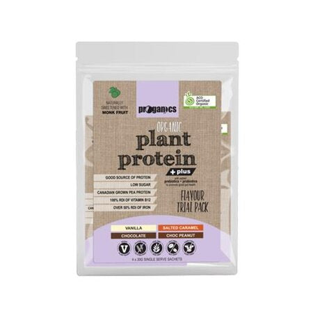 Proganics Plant Protein Plus Trial Pack 4 x 30g