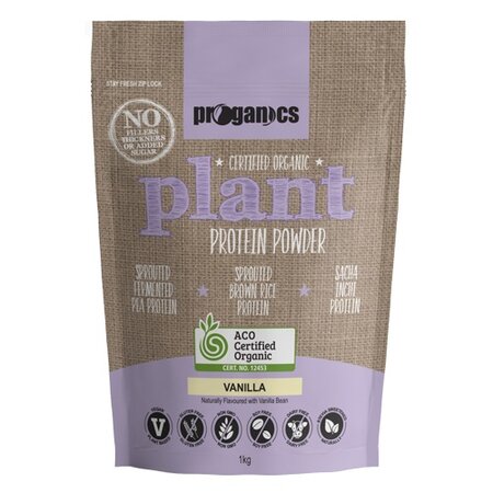 Proganics Plant Protein Powder Vanilla 1kg