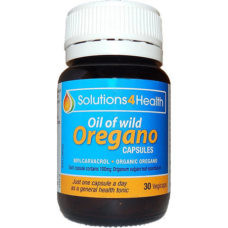 Solutions 4 Health Oil of Wild Oregano 30 Capsules
